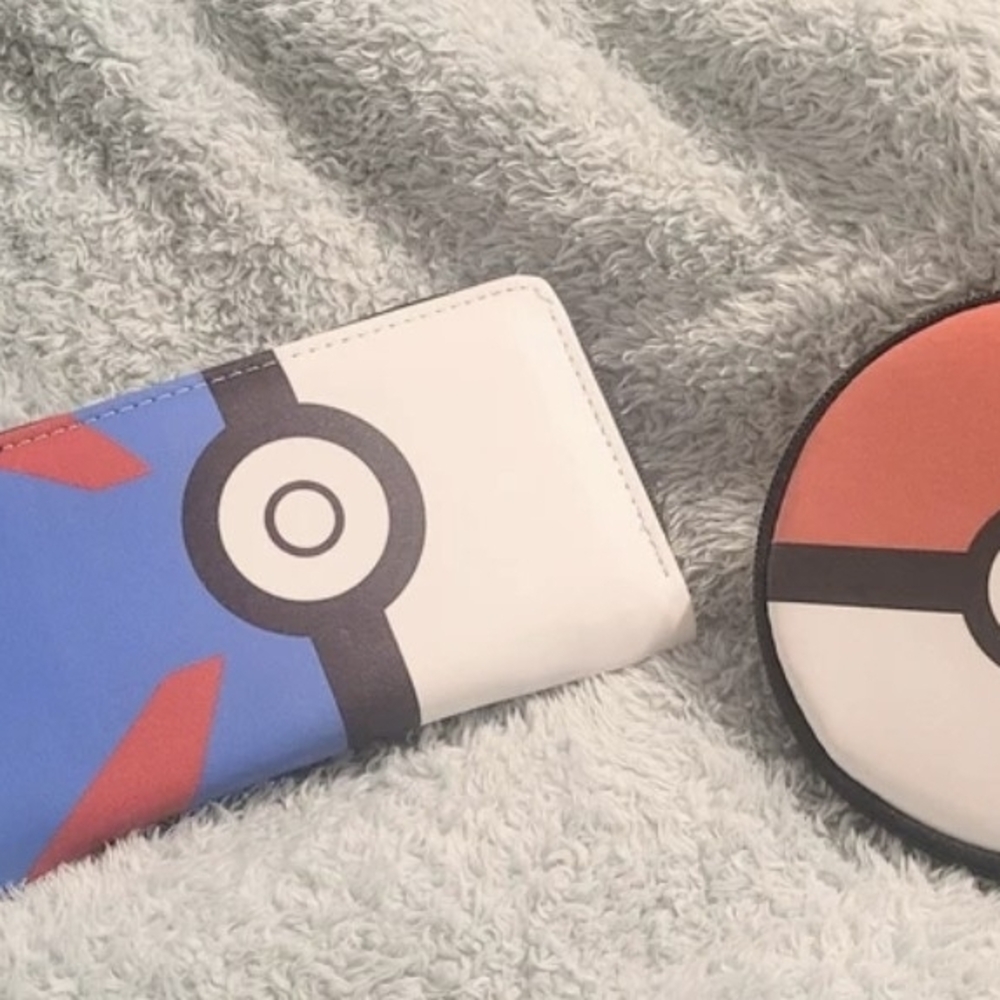 Blue and White Poké Ball Wallet